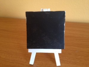 Princess's canvas. I don't know - she just really liked the black paint.