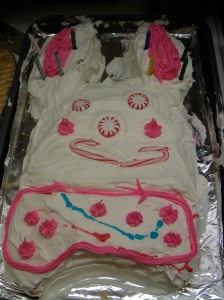 Bunny Cake - we weren't going for perfection here! 