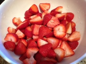 Strawberries? No, we didn't get any strawberries...